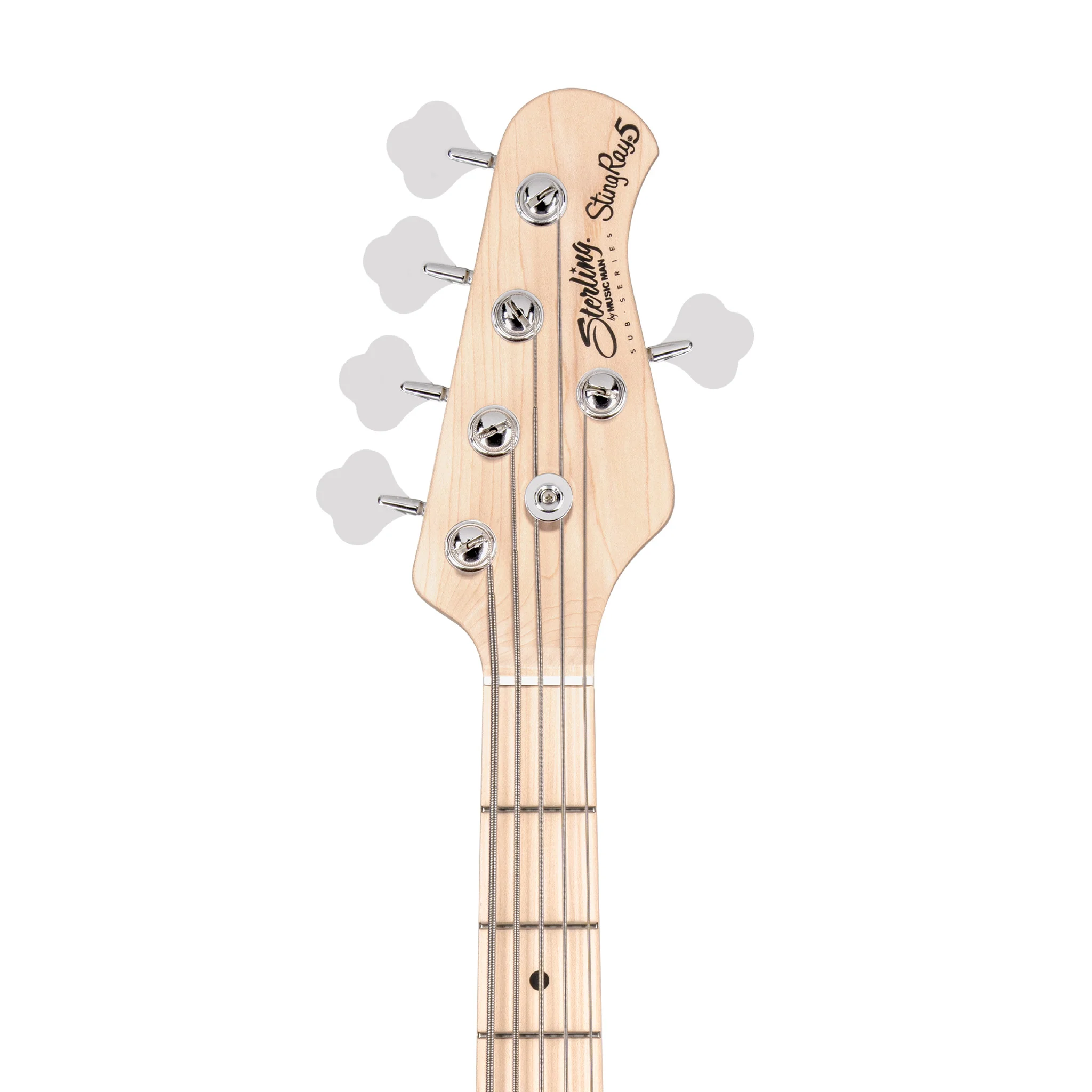 Sterling S.U.B Series Ray5 HH 5-String Electric Bass Guitar, Cobra Blue - Image 6