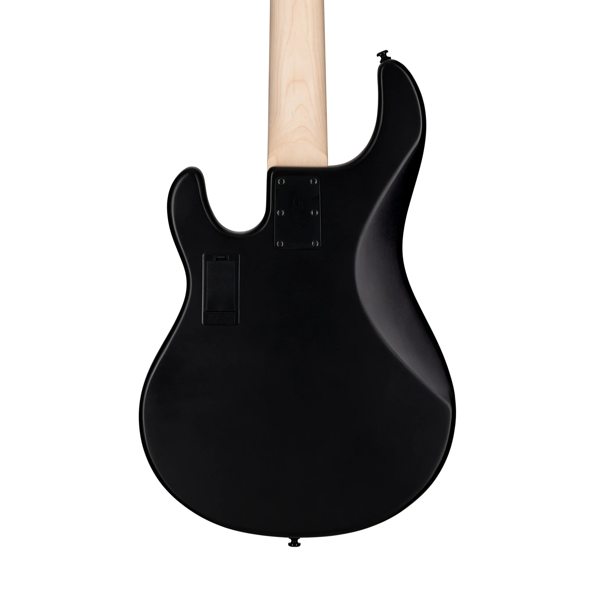 Sterling S.U.B Series Ray5 HH 5-String Electric Bass Guitar, Jatoba FB, Stealth Black - Image 5