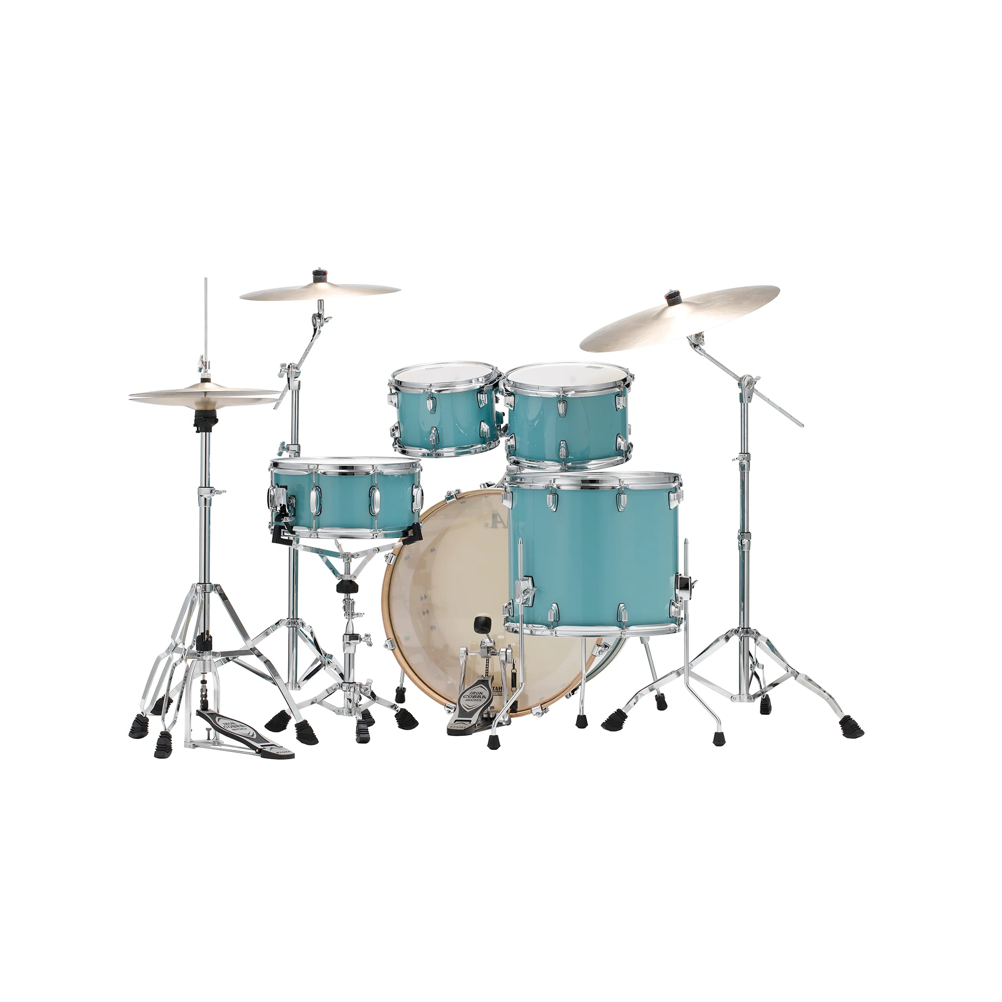 TAMA CL52KRS-LEG Superstar Classic Maple 5-Piece Drum Shell Kit, Light Emerald Blue Green - Image 3