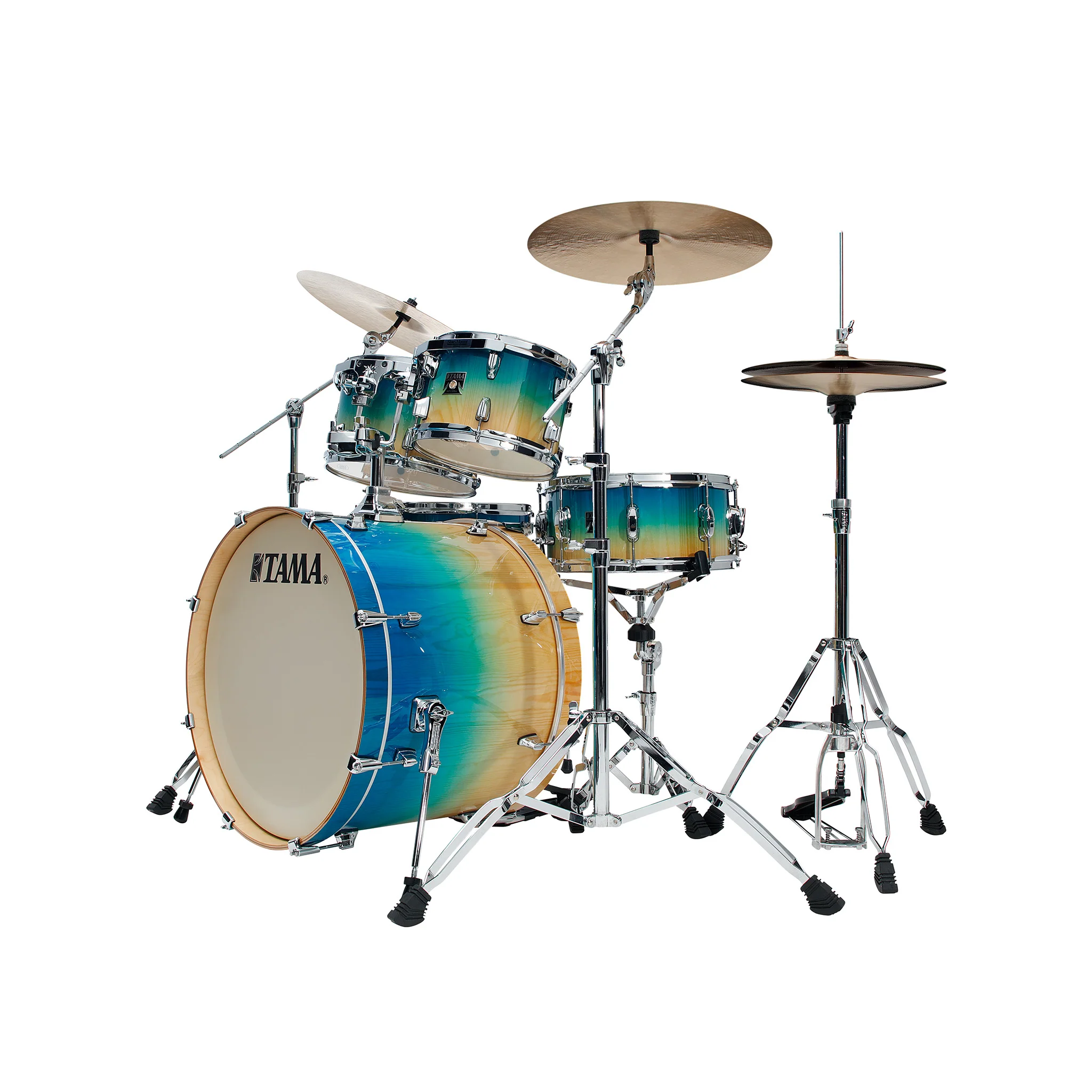 TAMA CL52KRS-PCLP Superstar Classic Maple 5-Piece Drum Shell Kit, Caribbean Lacebark Pine Fade - Image 2