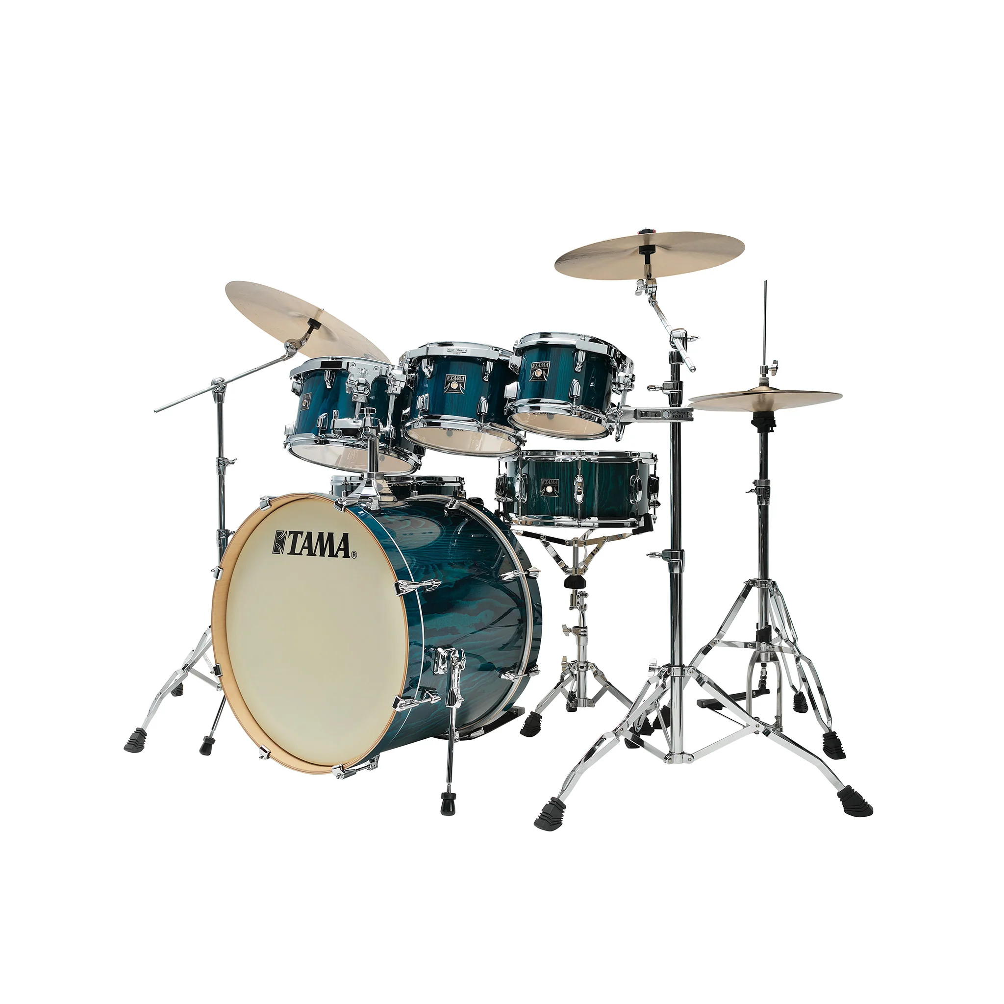 TAMA CL72RSP-GHP Superstar Classic Maple 7-Piece Drum Shell Kit, Gloss Sapphire Lacebark Pine - Image 2