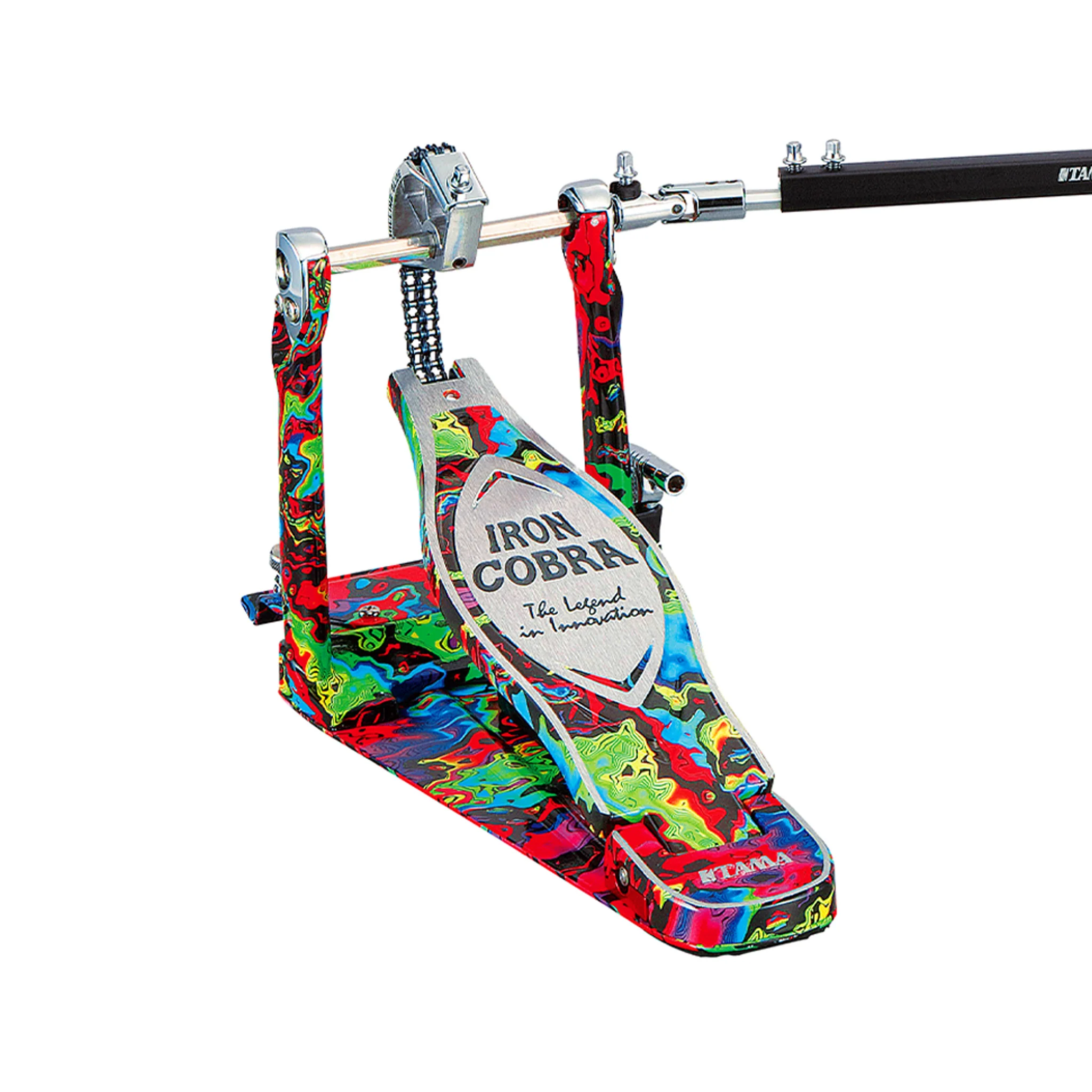 TAMA HP900RWMPR Limited Iron Cobra 900 Marble Psycedelic Rainbow Rolling Glide Twin Pedal w/Case - Image 2