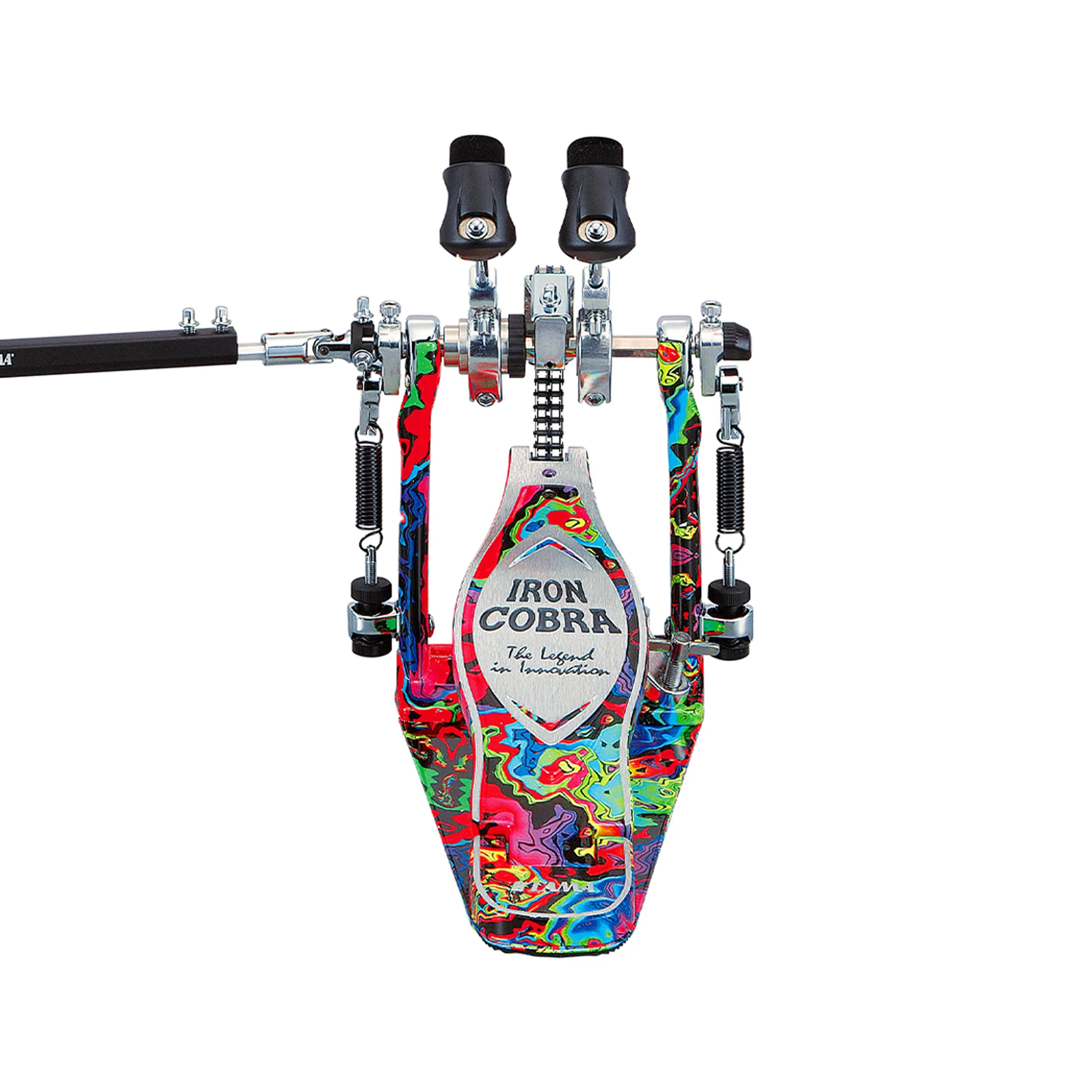 TAMA HP900RWMPR Limited Iron Cobra 900 Marble Psycedelic Rainbow Rolling Glide Twin Pedal w/Case - Image 3