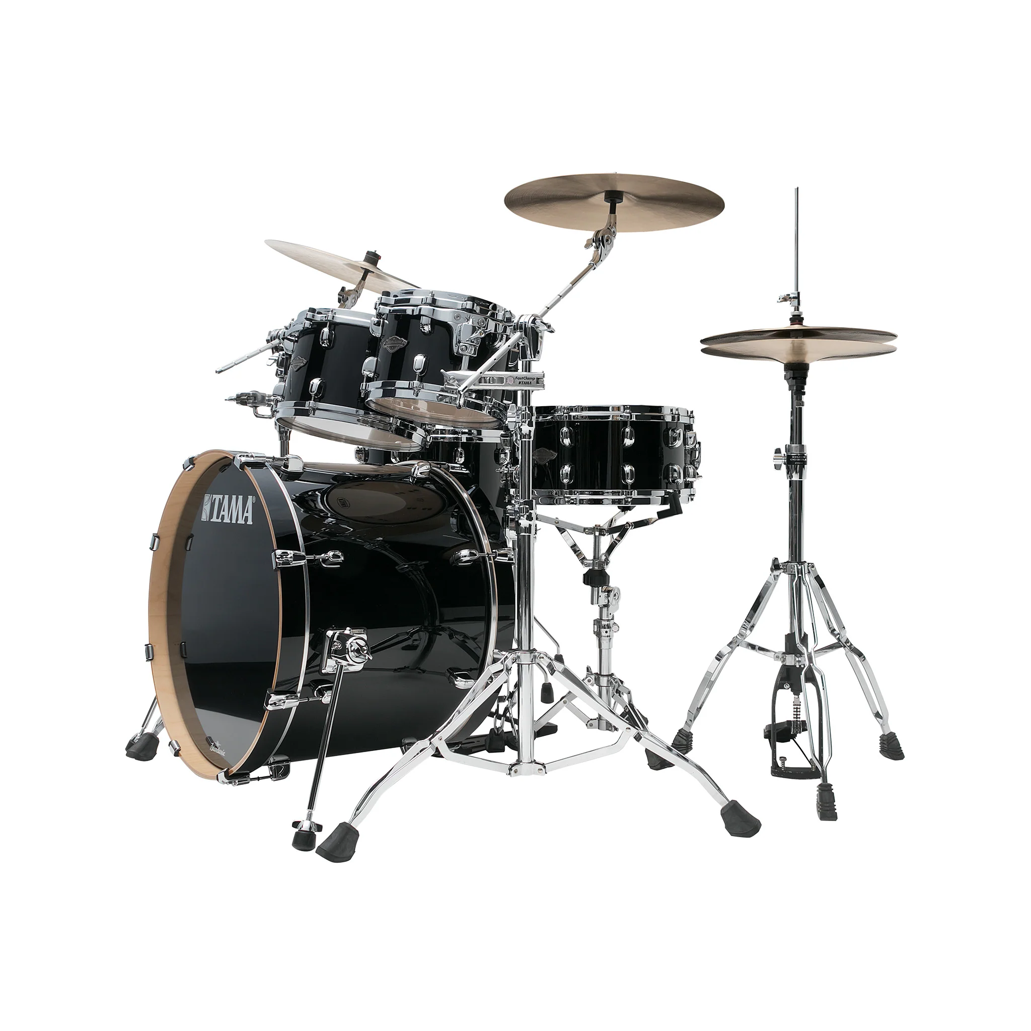 TAMA MBS52RZS-PBK Starclassic Performer 5-Piece Drum Shell Kit, Piano Black - Image 2