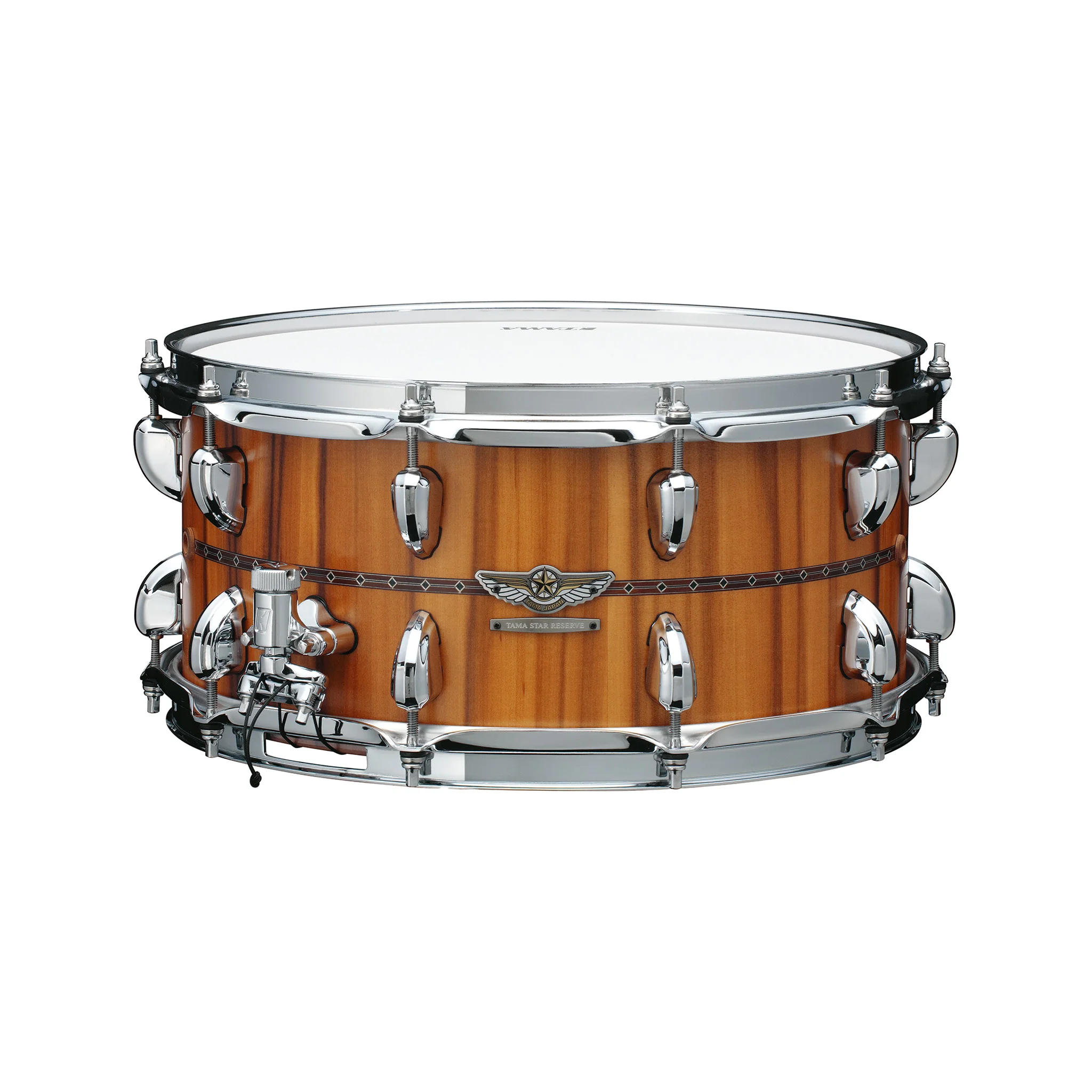 TAMA TGHS1465S-SNT 14x6.5inch STAR Reserve G-Mahogany Limited Snare Drum, Satin Natural Tineo