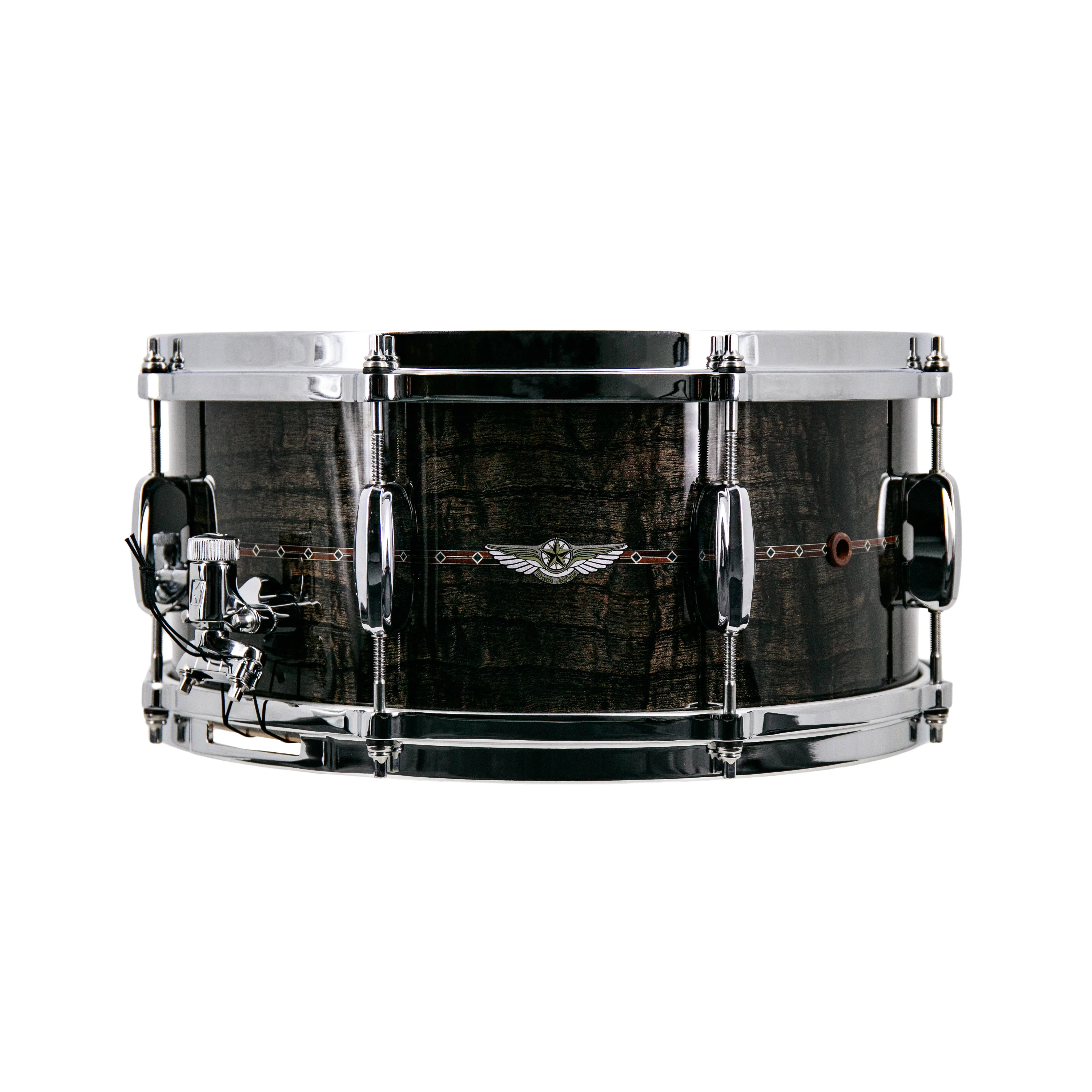 TAMA TMS1465S-CBP 14x6.5inch Star Maple Snare Drum, Charcoal Brown Paraiso