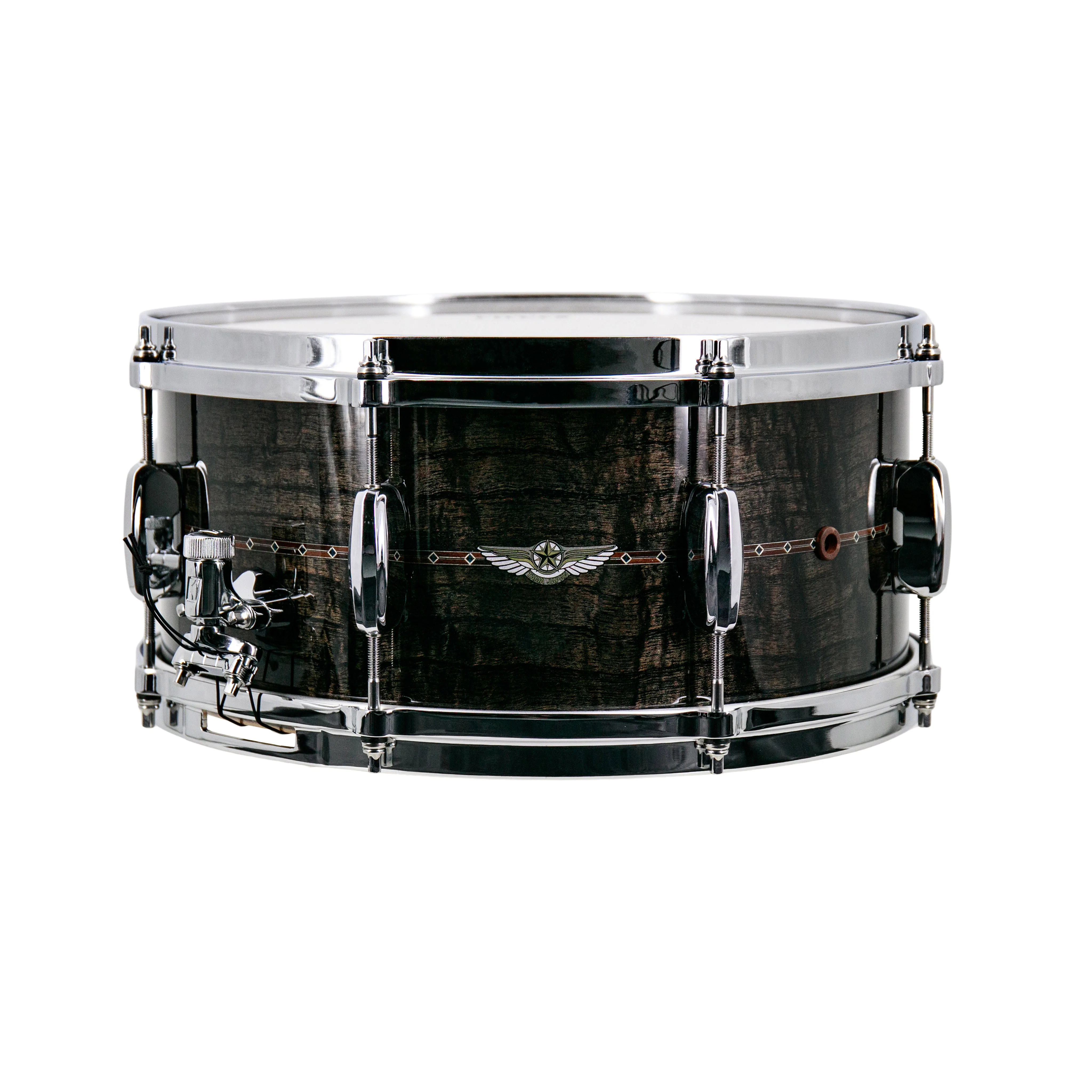 TAMA TMS1465S-CBP 14x6.5inch Star Maple Snare Drum, Charcoal Brown Paraiso - Image 2