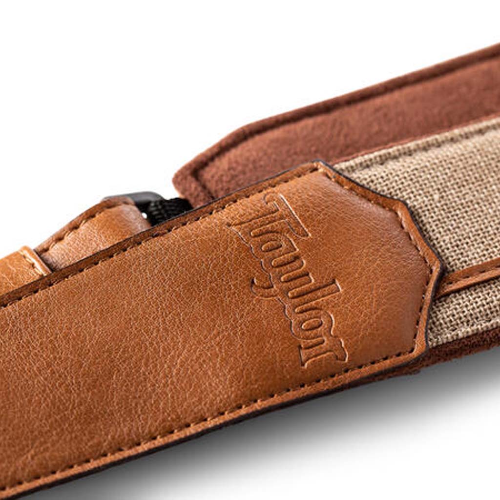 Taylor 2.5" Vegan Leather Guitar Strap, Tan - Image 4