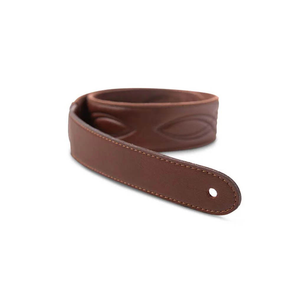 Taylor 2" Vegan Leather Guitar Strap, Medium Brown - Image 2
