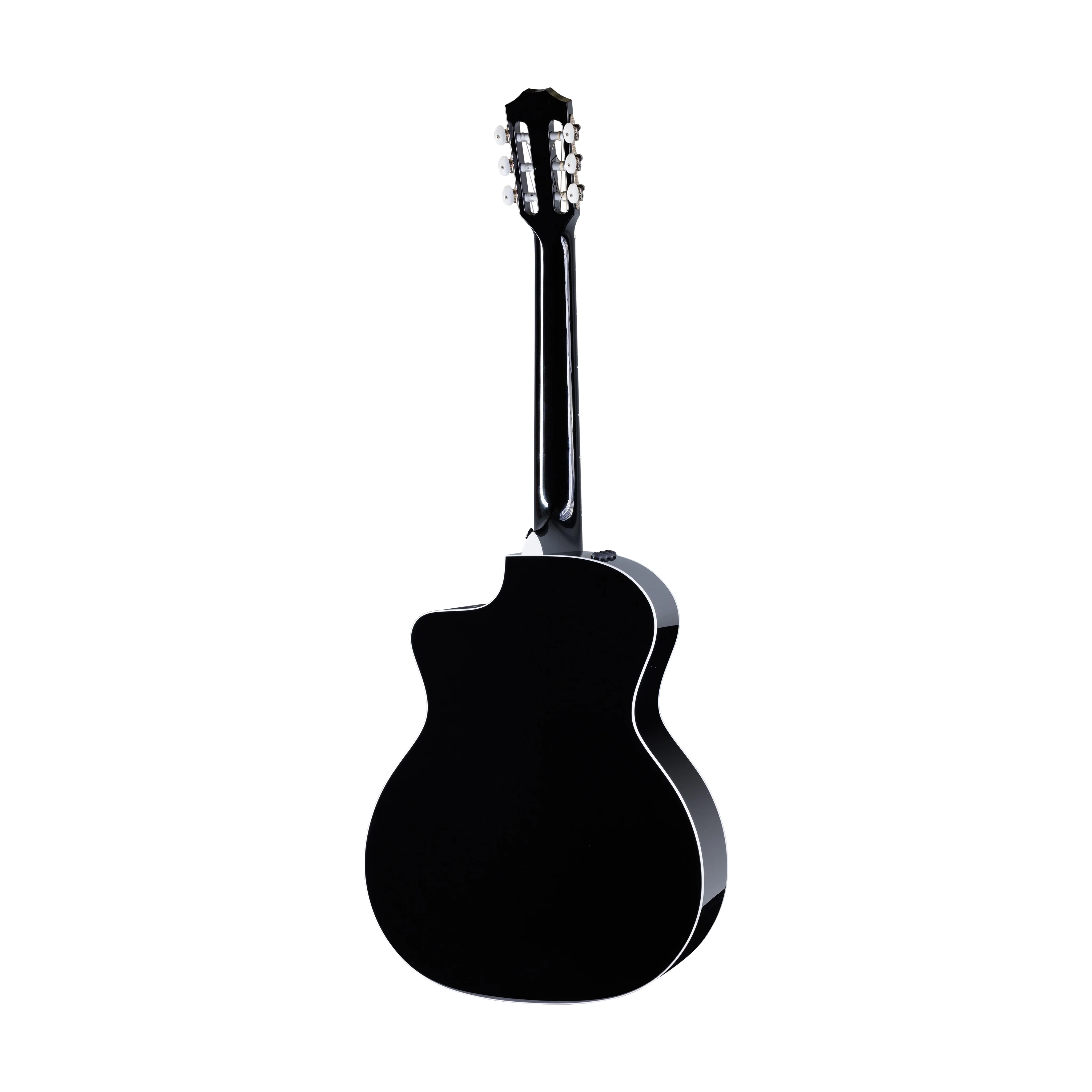 Taylor 214ce-N DLX Special Edition Grand Auditorium Nylon-String Acoustic Guitar w/Bag, Black - Image 2