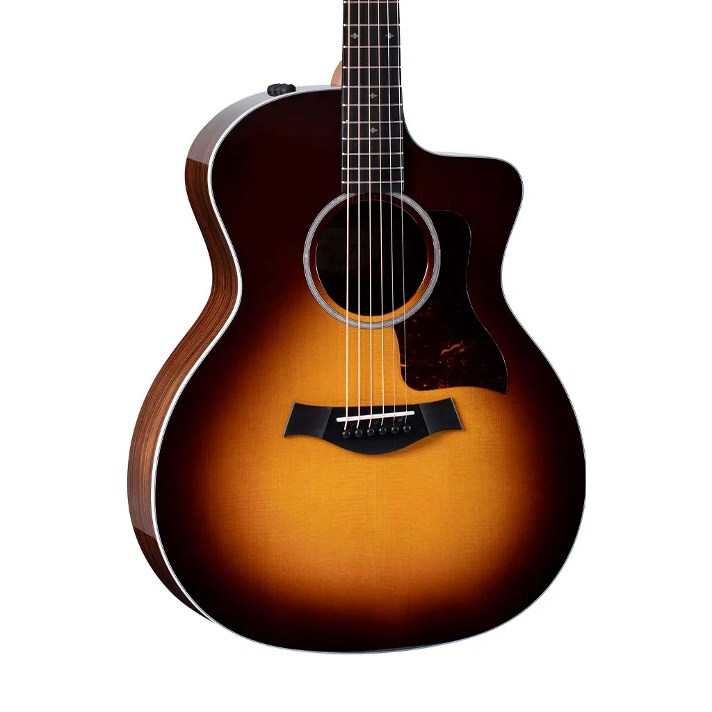 Taylor 214CE-SB Deluxe Grand Auditorium Acoustic Guitar w/Case, Tobacco Sunburst - Image 3