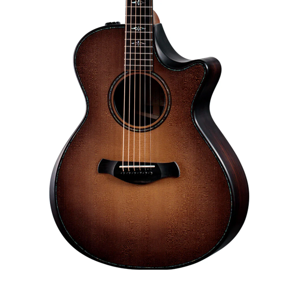 Taylor Builder's Edition 912Ce V-Class Grand Concert Acoustic Guitar w/Case, Wild Honey Burst Top - Image 3