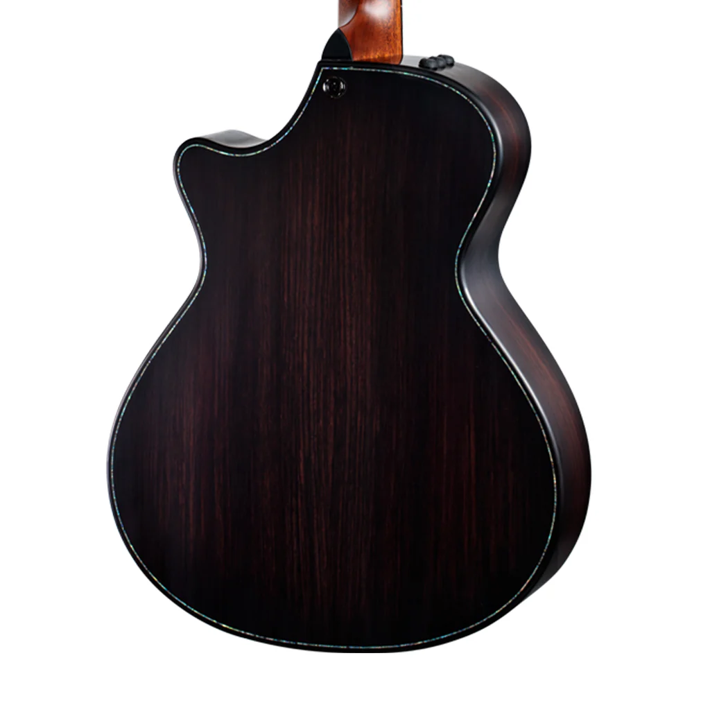 Taylor Builder's Edition 912Ce V-Class Grand Concert Acoustic Guitar w/Case, Wild Honey Burst Top - Image 4