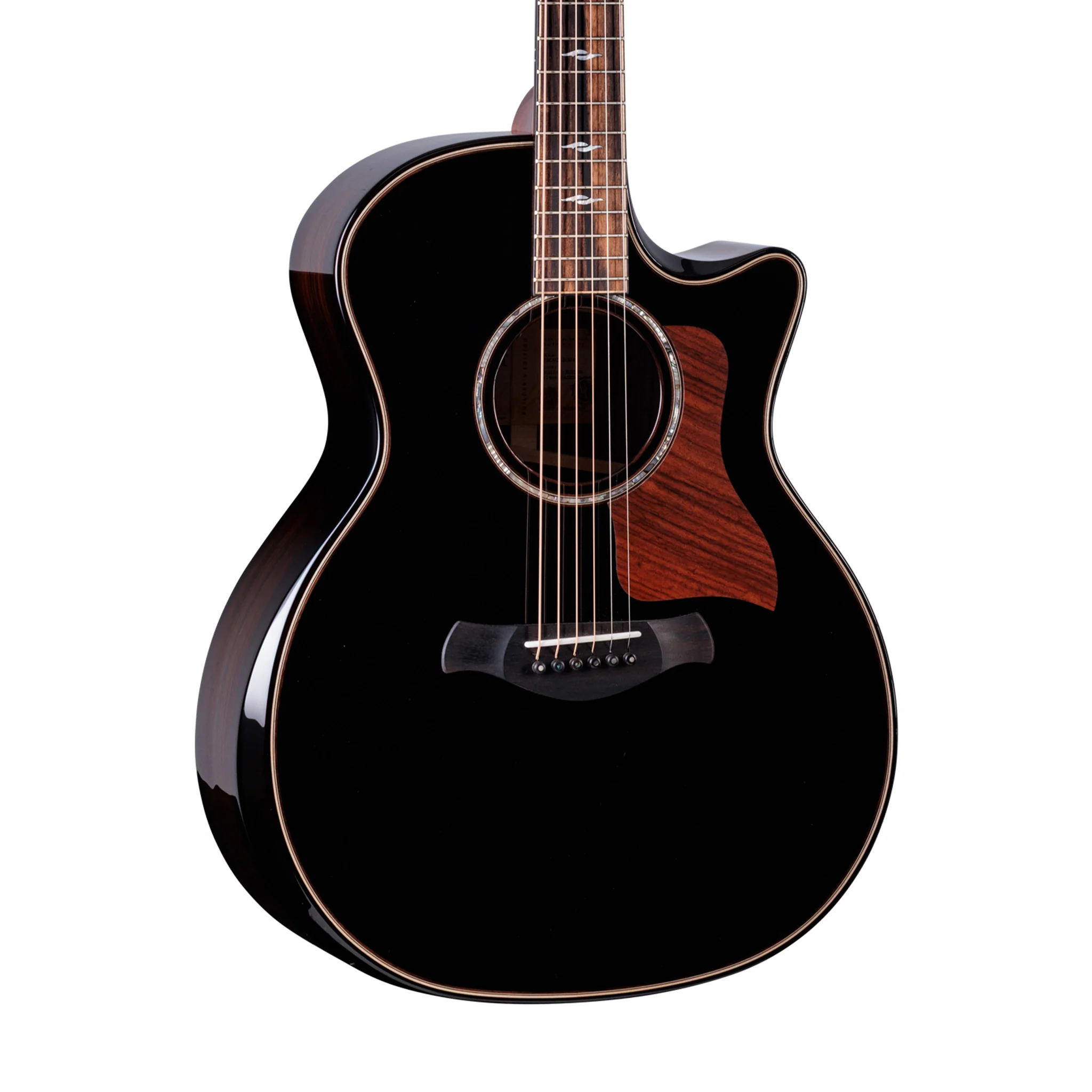 Taylor Next Generation Builder's Edition 814ce Indian RW /Adi Spruce Acoustic Guitar w/Case, Blacktop - Image 3