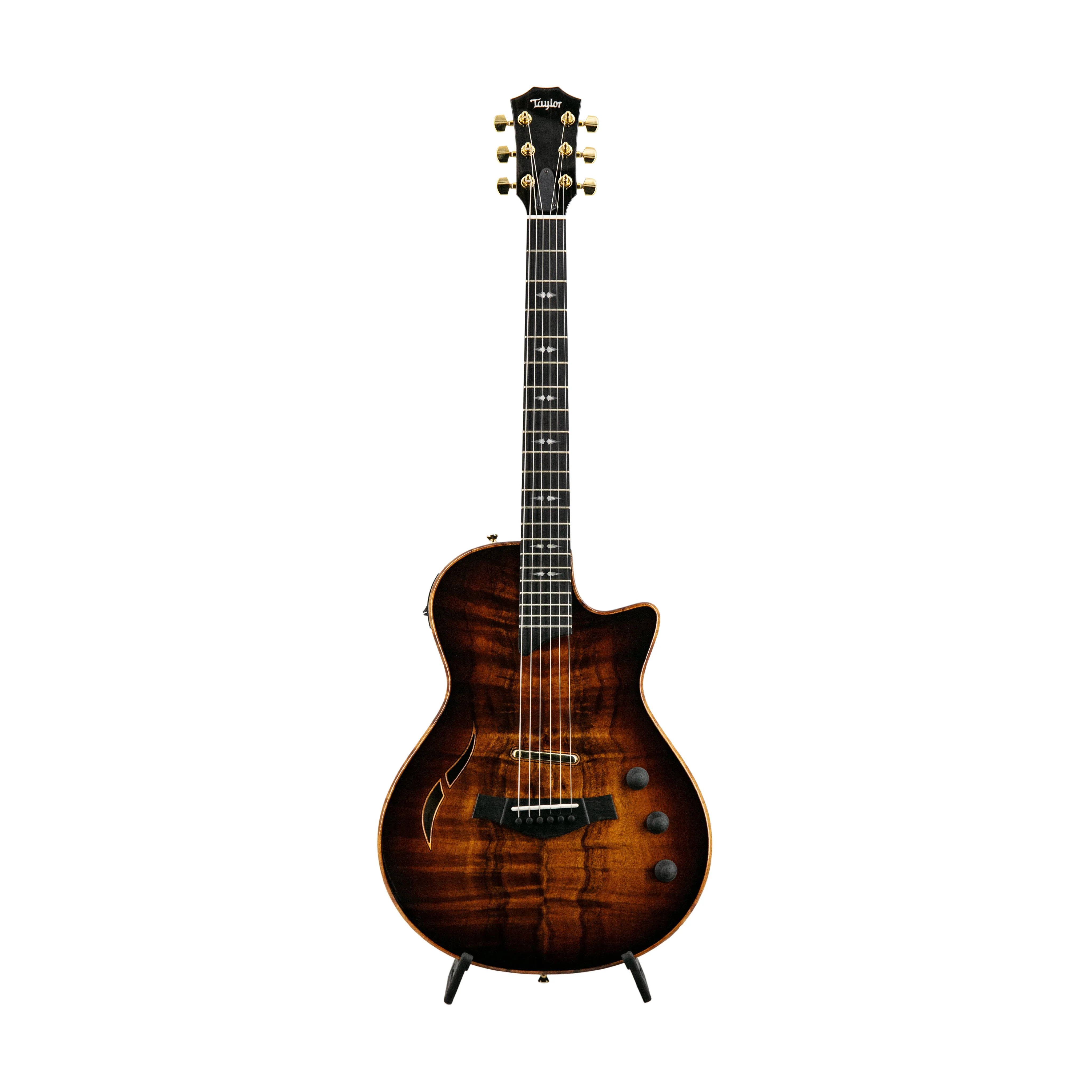 Taylor T5z Custom Armrest Electric Guitar w/Case, Koa Shaded Edgeburst
