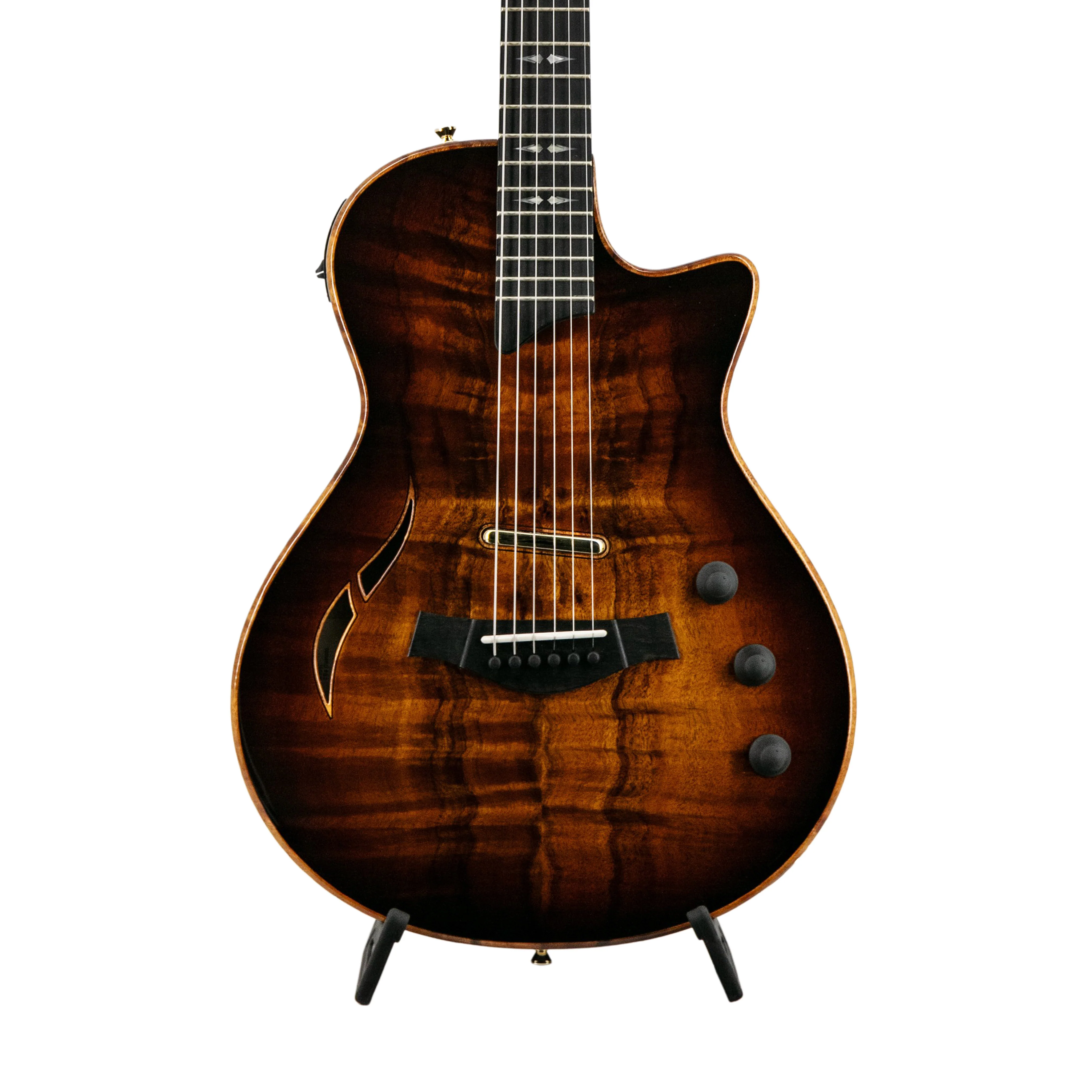 Taylor T5z Custom Armrest Electric Guitar w/Case, Koa Shaded Edgeburst - Image 3