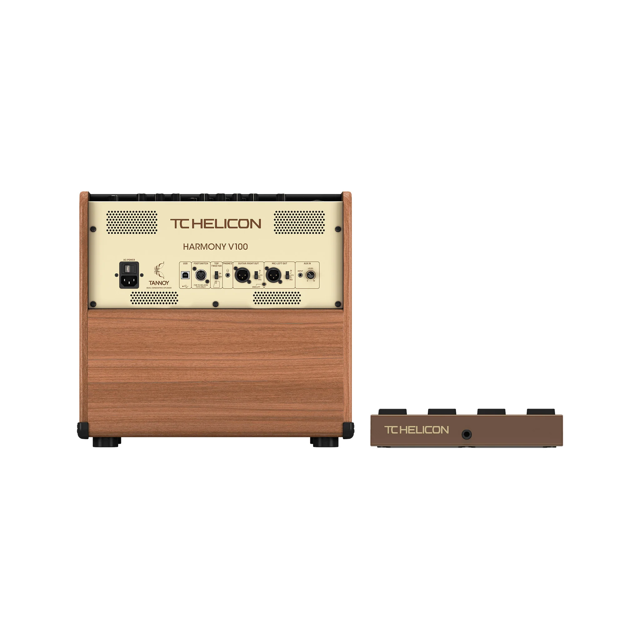 TC Helicon Harmony V100 100W 2-Channel Acoustic Amplifier, UK Plug - Image 5