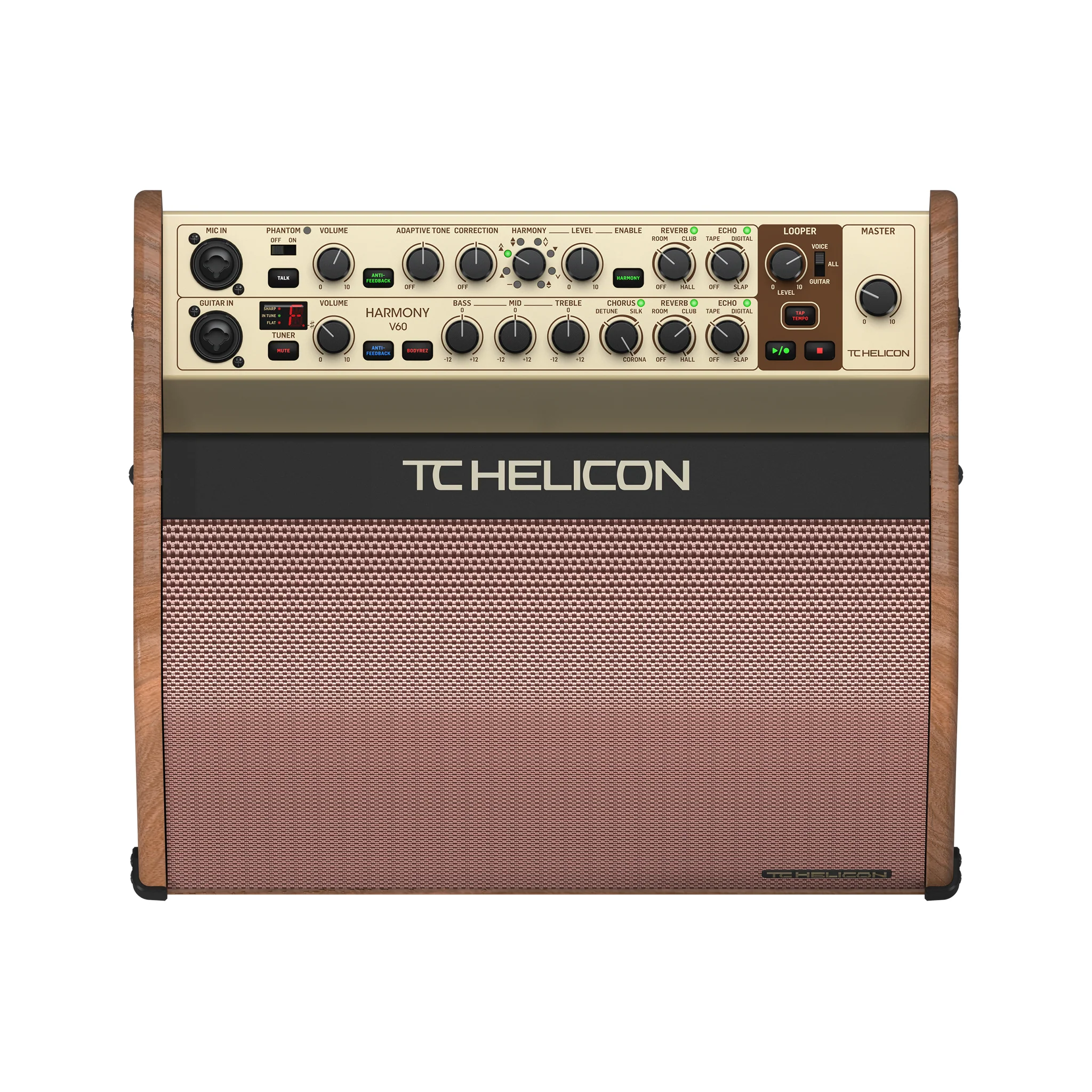 TC Helicon Harmony V60 60W 2-Channel Acoustic Amplifier, EU - Image 5