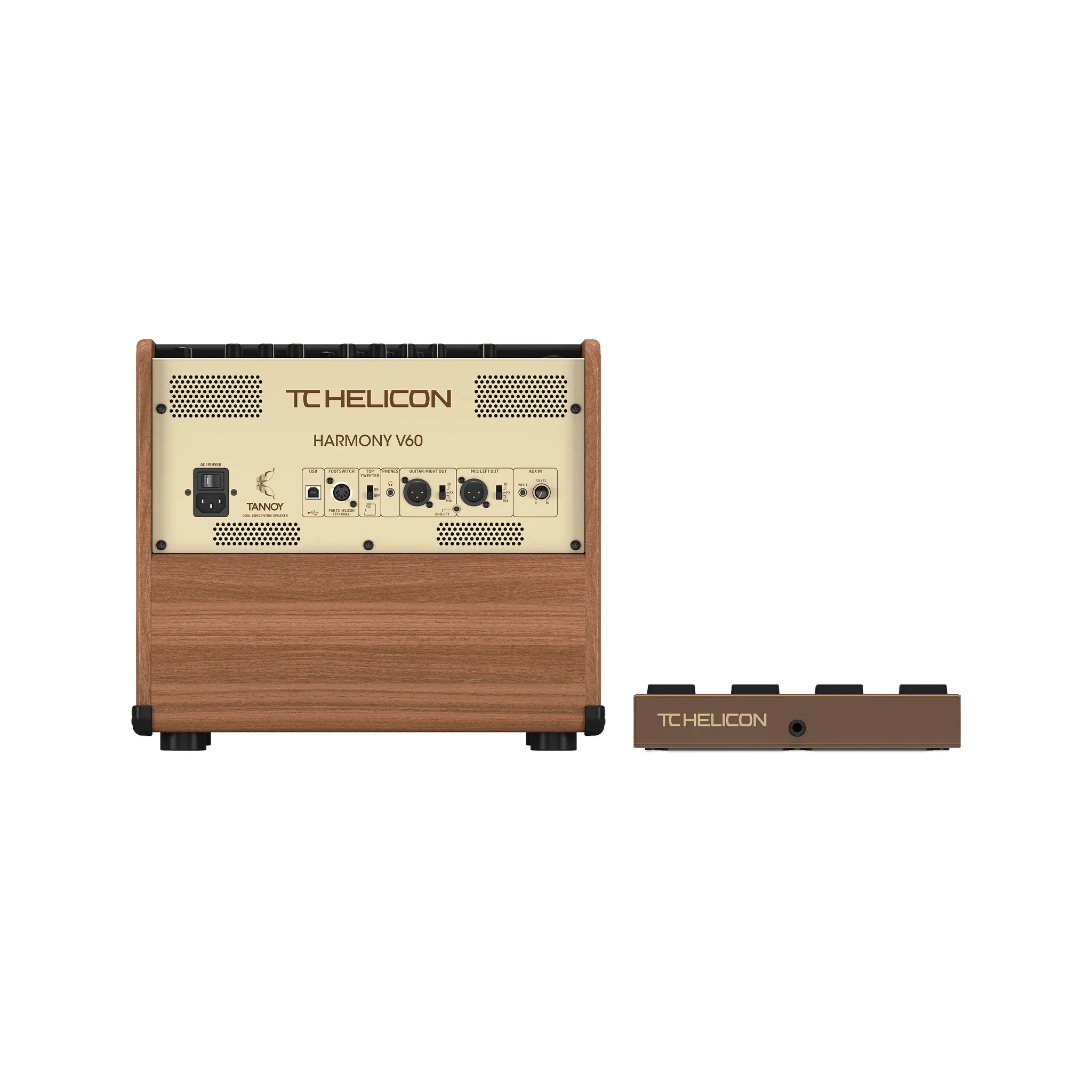 TC Helicon Harmony V60 60W 2-Channel Acoustic Amplifier, UK Plug - Image 5