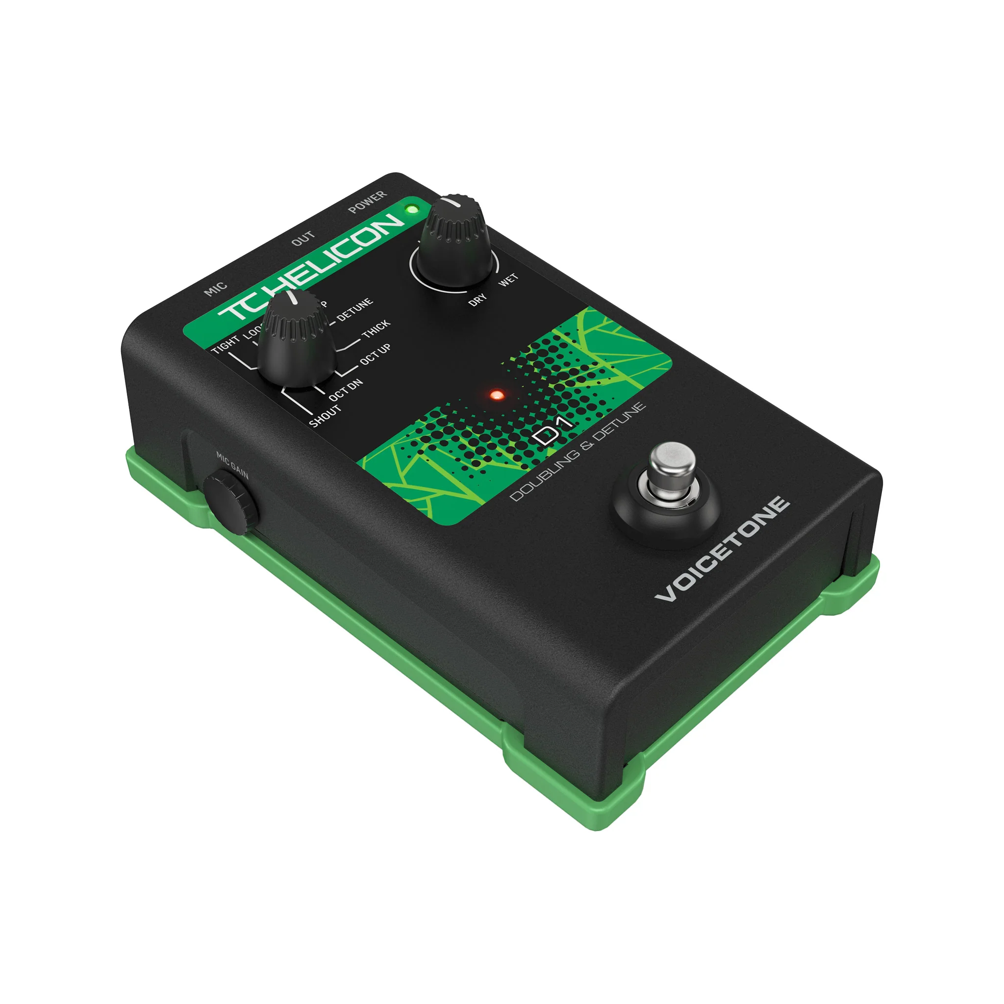 TC-Helicon VoiceTone D1 Doubling and Detune Vocal Effects Pedal, UK Plug - Image 2