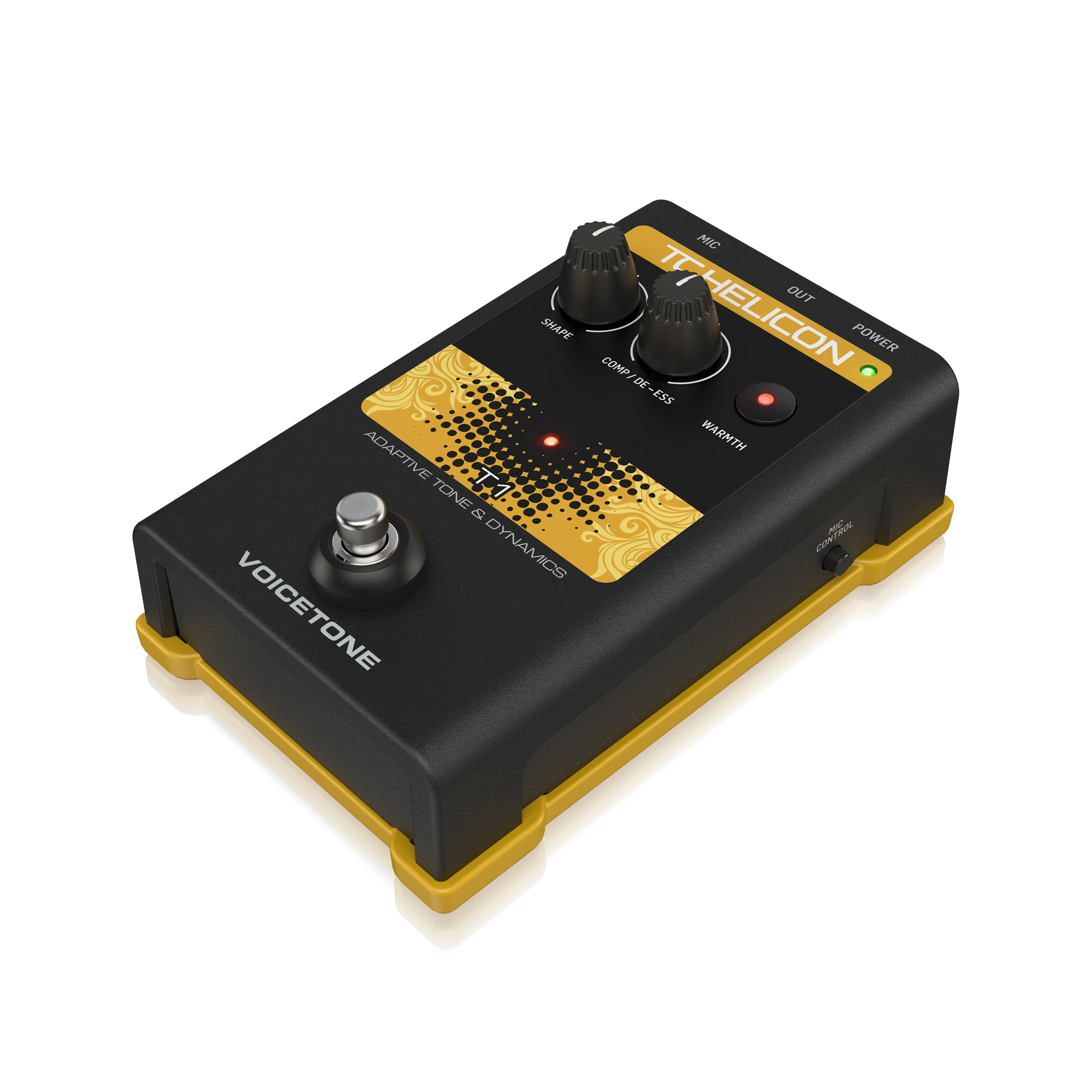 TC-Helicon VoiceTone T1 Adaptive Tone Vocal Effects Pedal (000-DE301) - Image 3