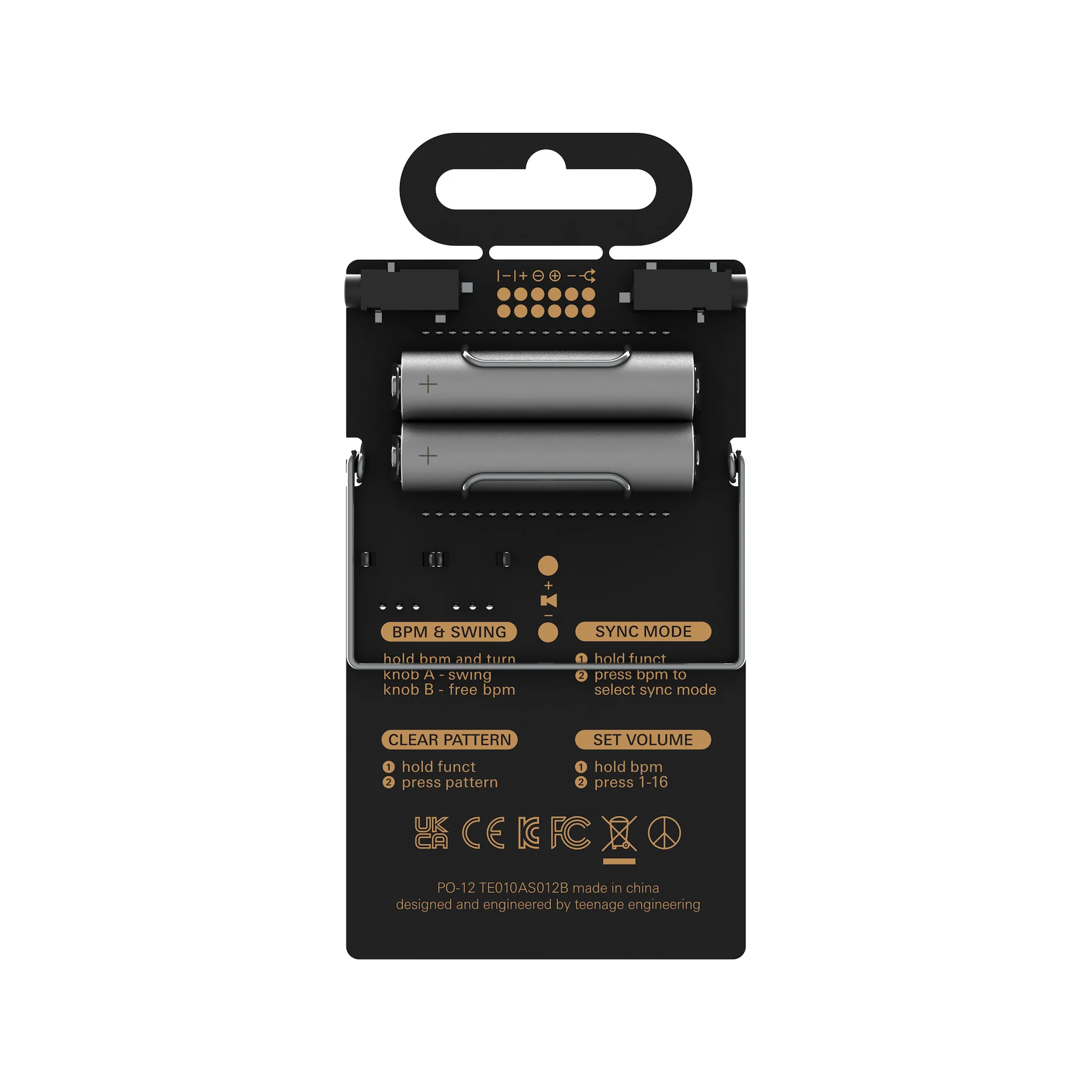 Teenage Engineering PO-12 Pocket Operator Rhythm Synthesizer (B-Stock) - Image 2