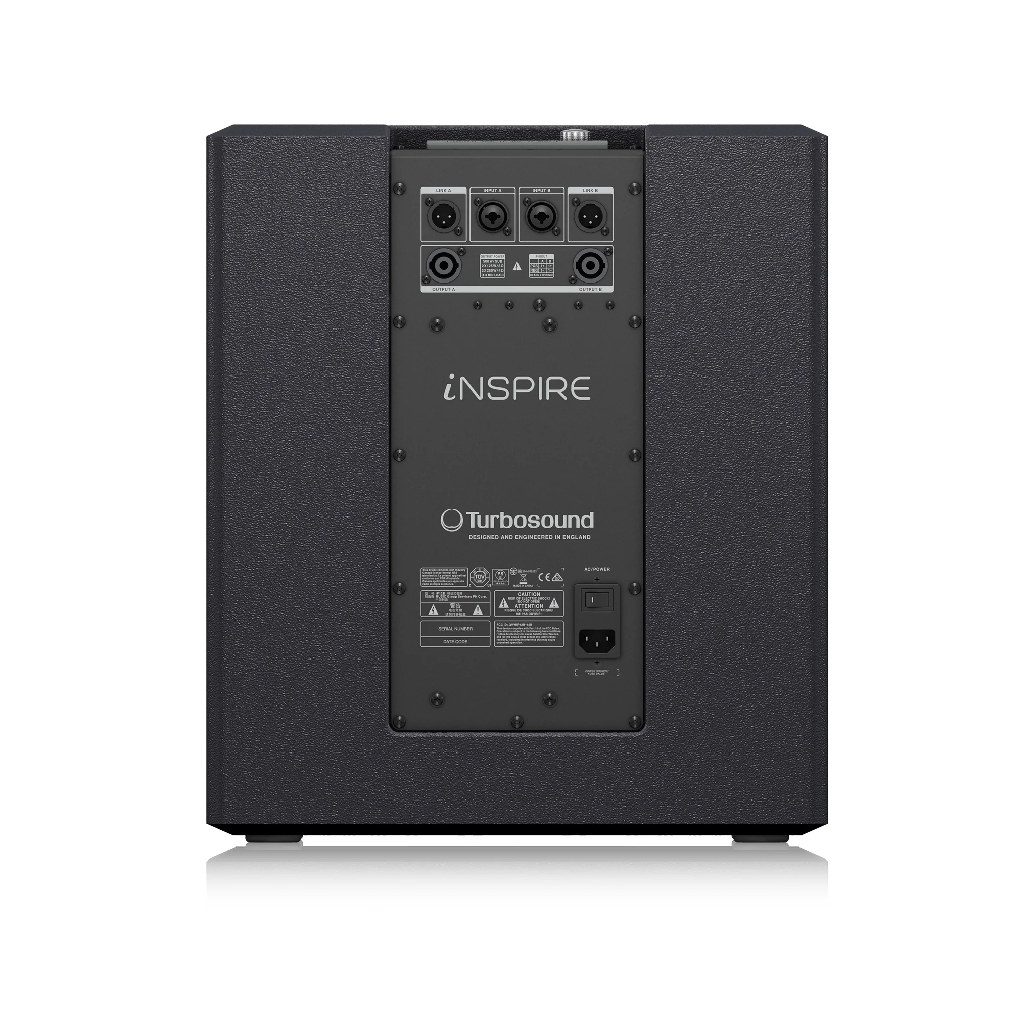 Turbosound iNSPIRE iP12B 1000W 12 inch Powered Subwoofer - Image 4