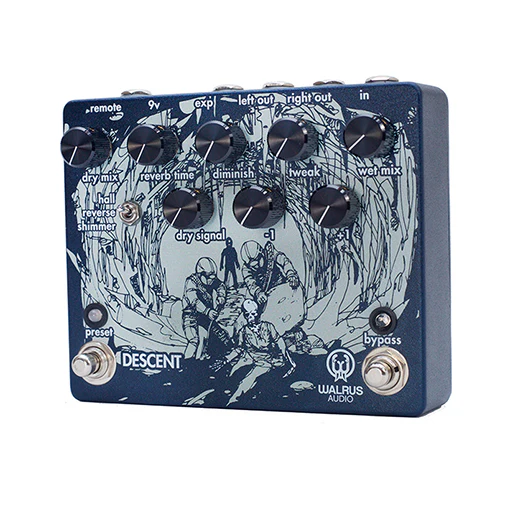 Walrus Audio Descent Reverb & Octave Machine Guitar Effects Pedal - Image 3