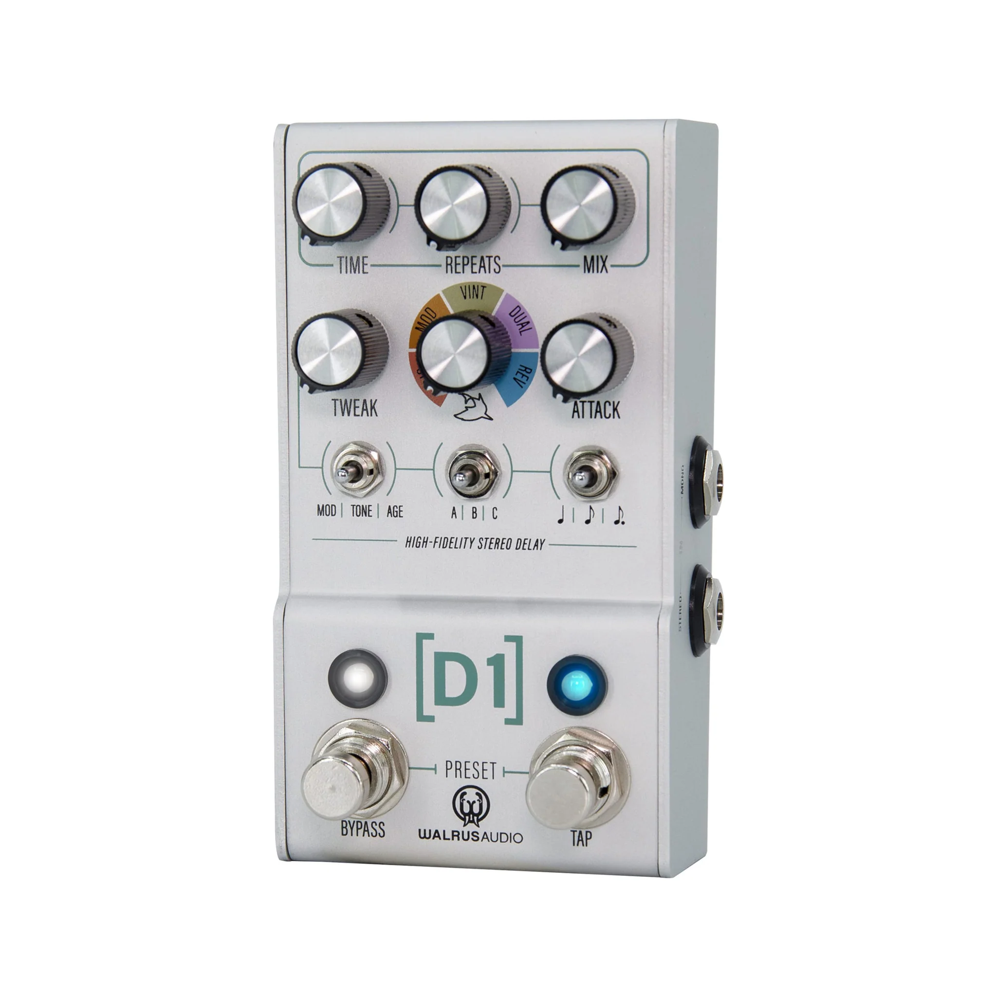 Walrus Audio MAKO Series D1 High-Fidelity Delay V2 Guitar Effects Pedal - Image 3