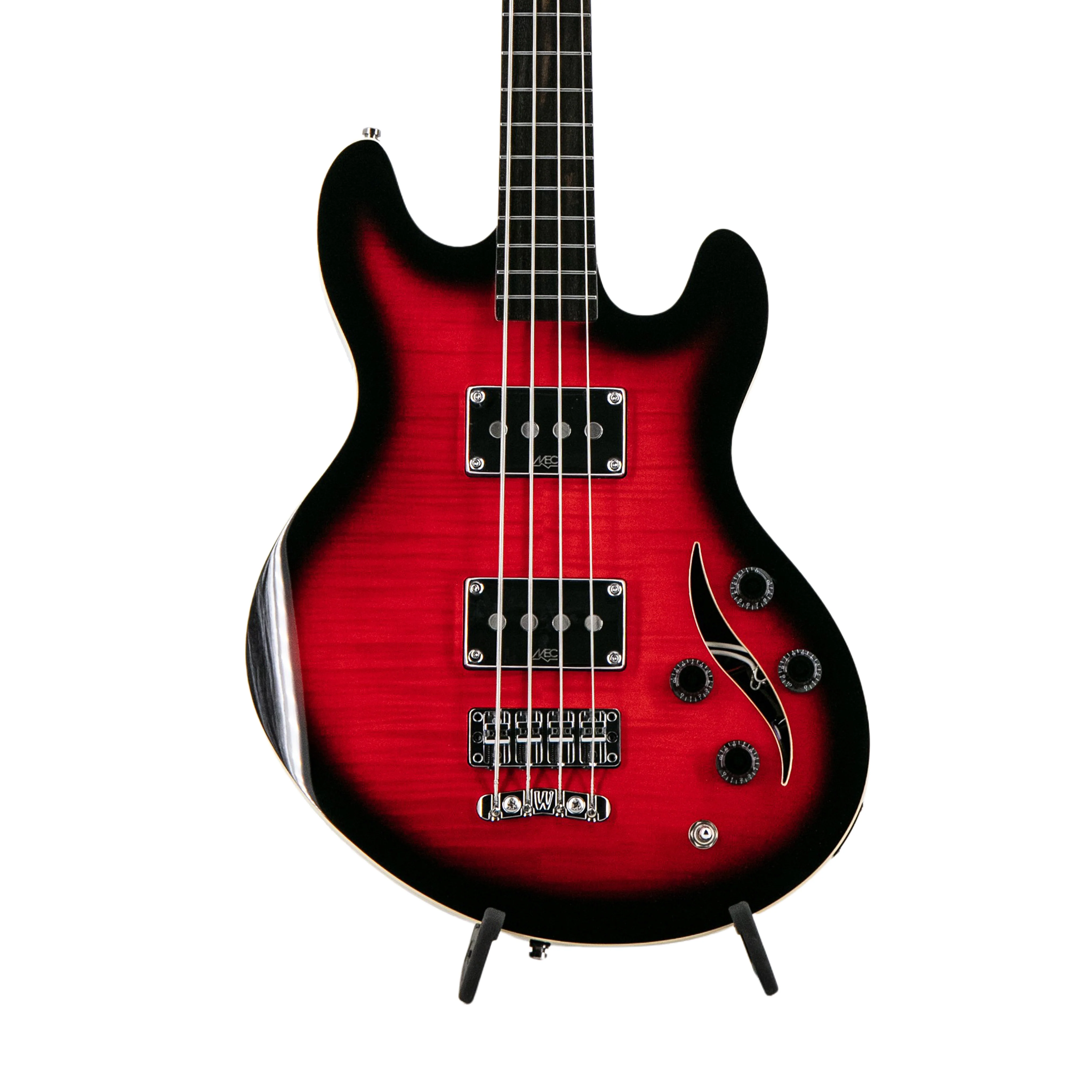 Warwick RockBass Artist Line SklarBass I 4-String Bass Guitar, Burgundy Blackburst Transparent High Polish - Image 3