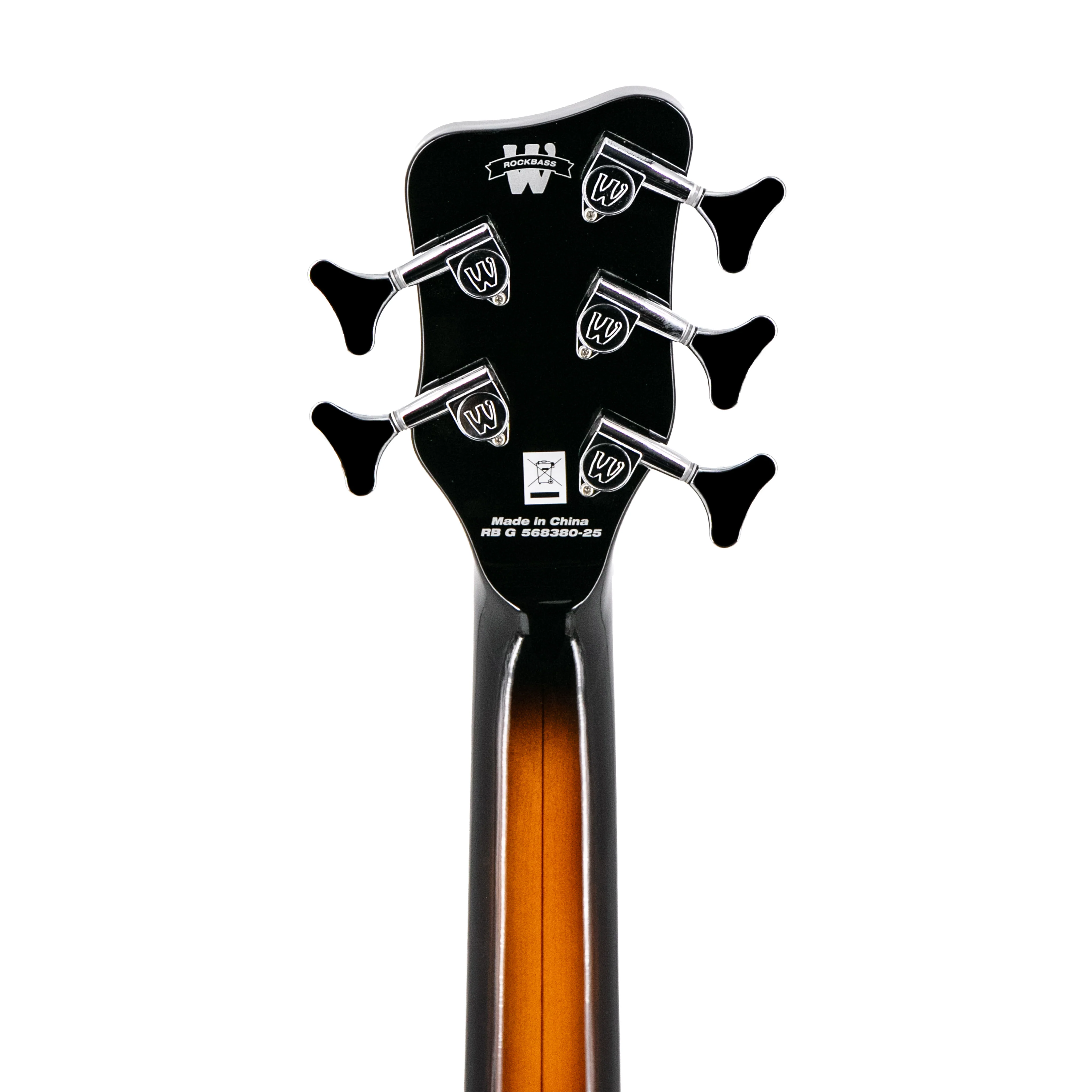 Warwick RockBass Star Bass 5-String Electric Bass Guitar, Vintage Sunburst Transparent - Image 8
