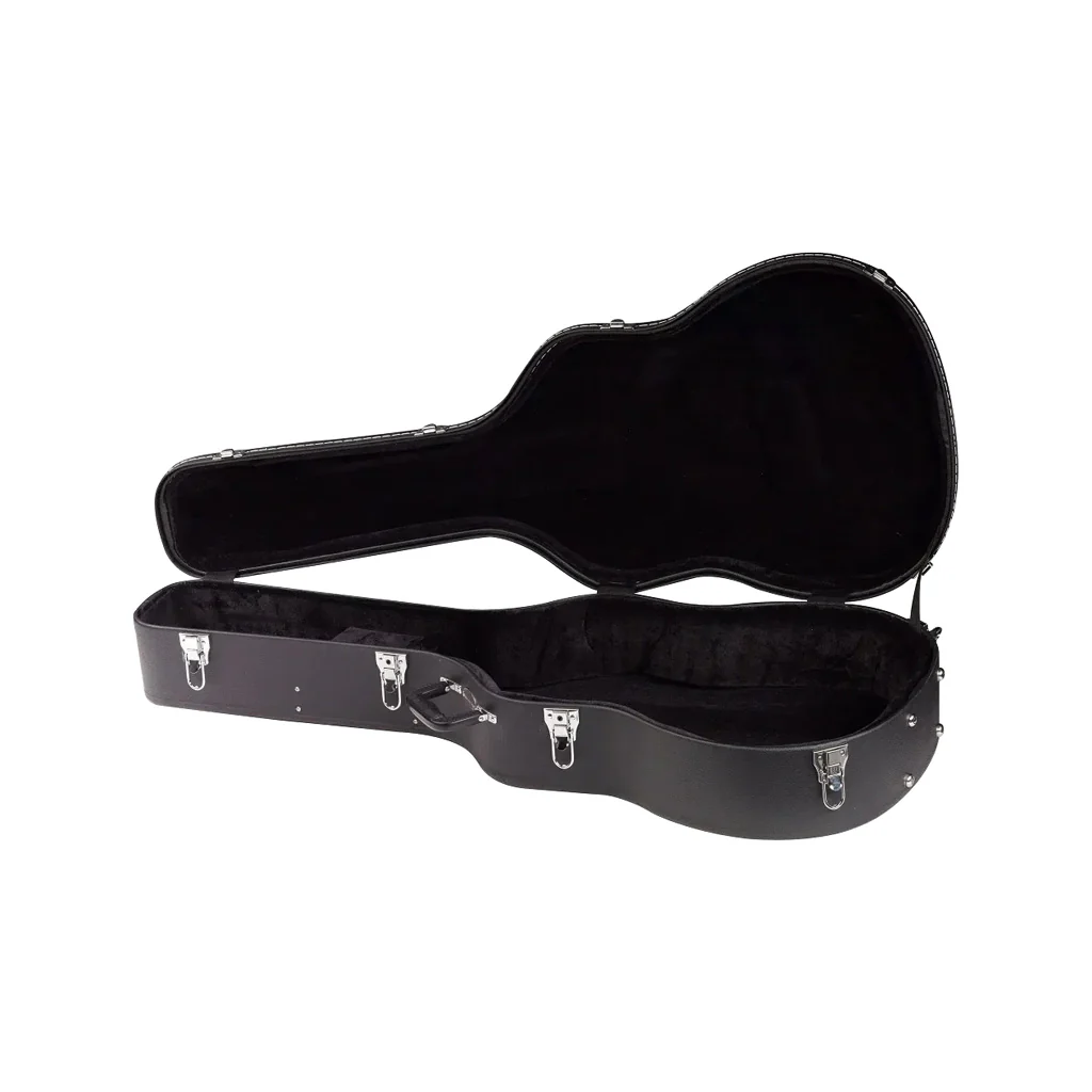 Warwick RockCase Standard Line Acoustic Guitar Hardshell Case, Black Tolex - Image 3