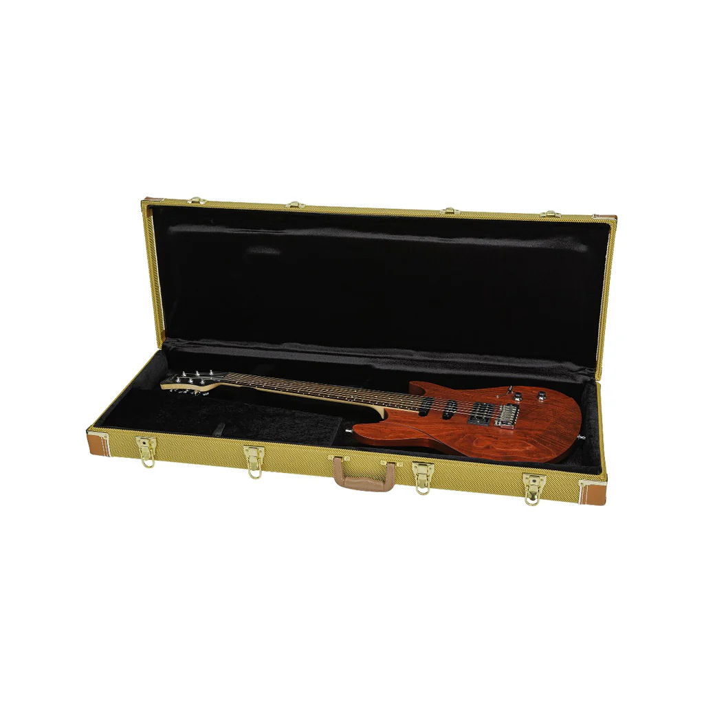 Warwick RockCase Standard Line Electric Guitar Hardshell Case, Vintage Tweed - Image 5