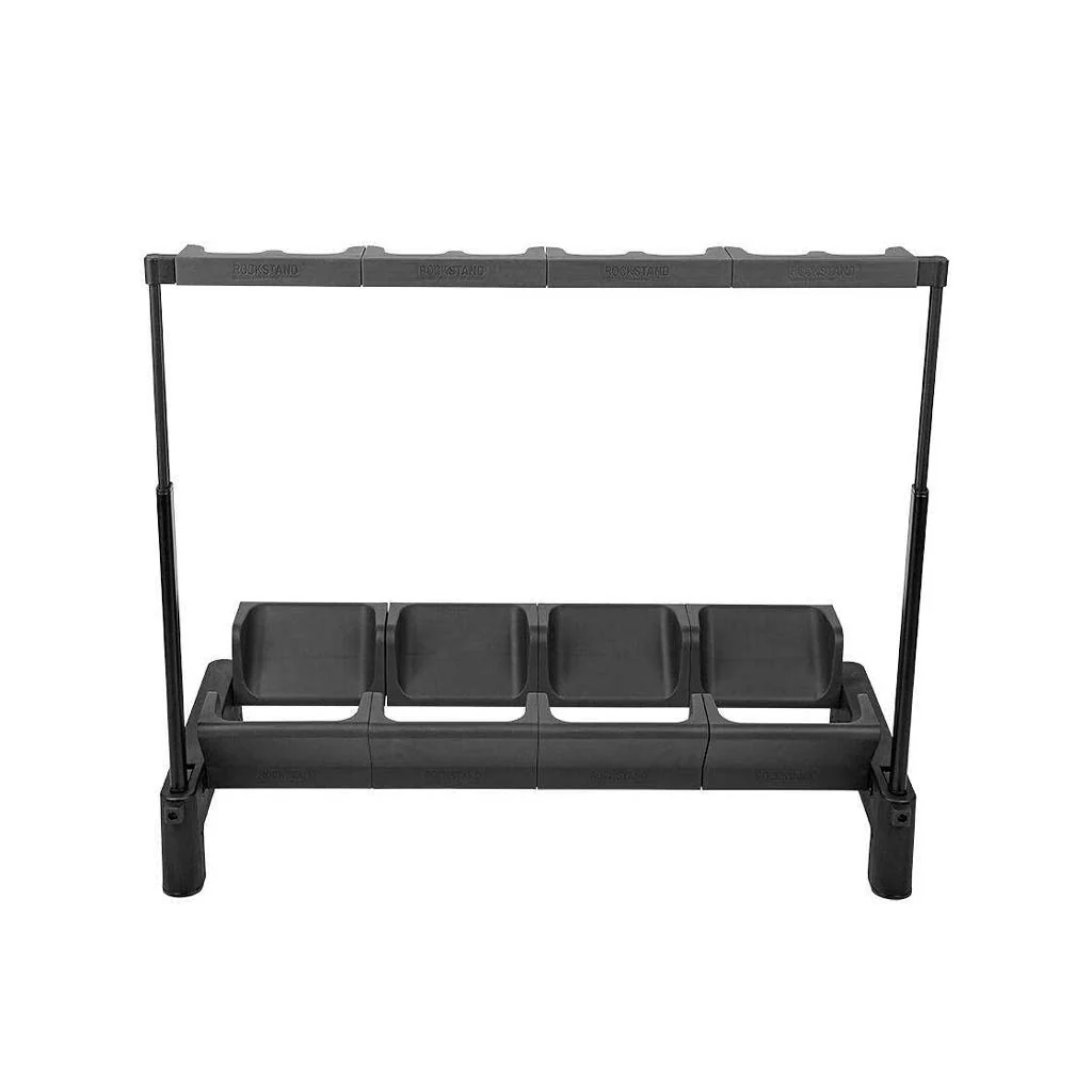 Warwick RockStand Modular Multiple 4A Acoustic/Classical /Bass Guitar Rack Stand, Black - Image 4