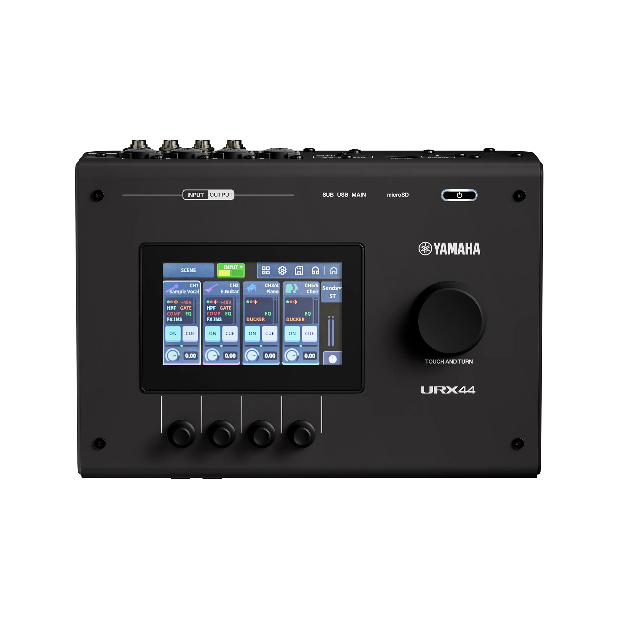 Yamaha URX44 USB-C Audio Interface, Black